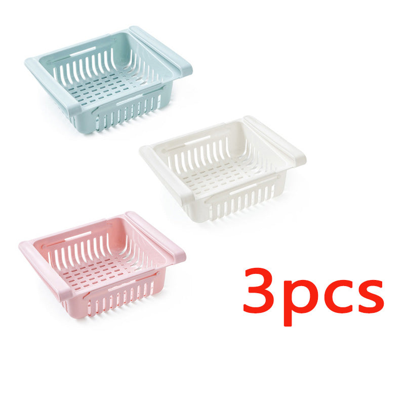 Stretchable Fridge Storage Basket Organiser