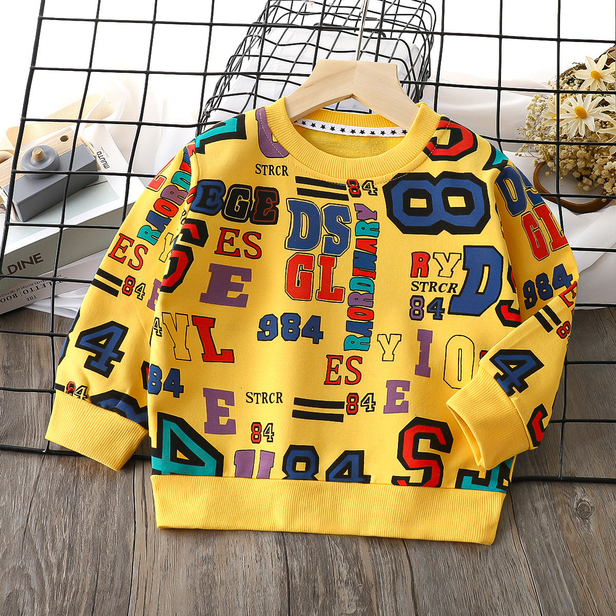 Kids Graphic Print Long Sleeve Cotton T-Shirt – 12 Designs