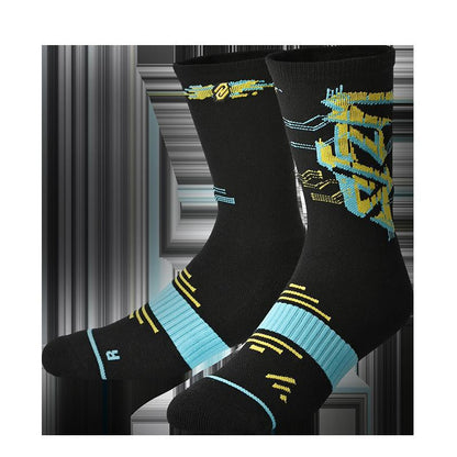 Men's High-Top Graphic Sports Socks – Streetwear Prints