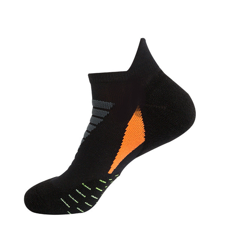 Men's Nylon Jacquard Sports Socks – Breathable Anti-Friction Running Socks