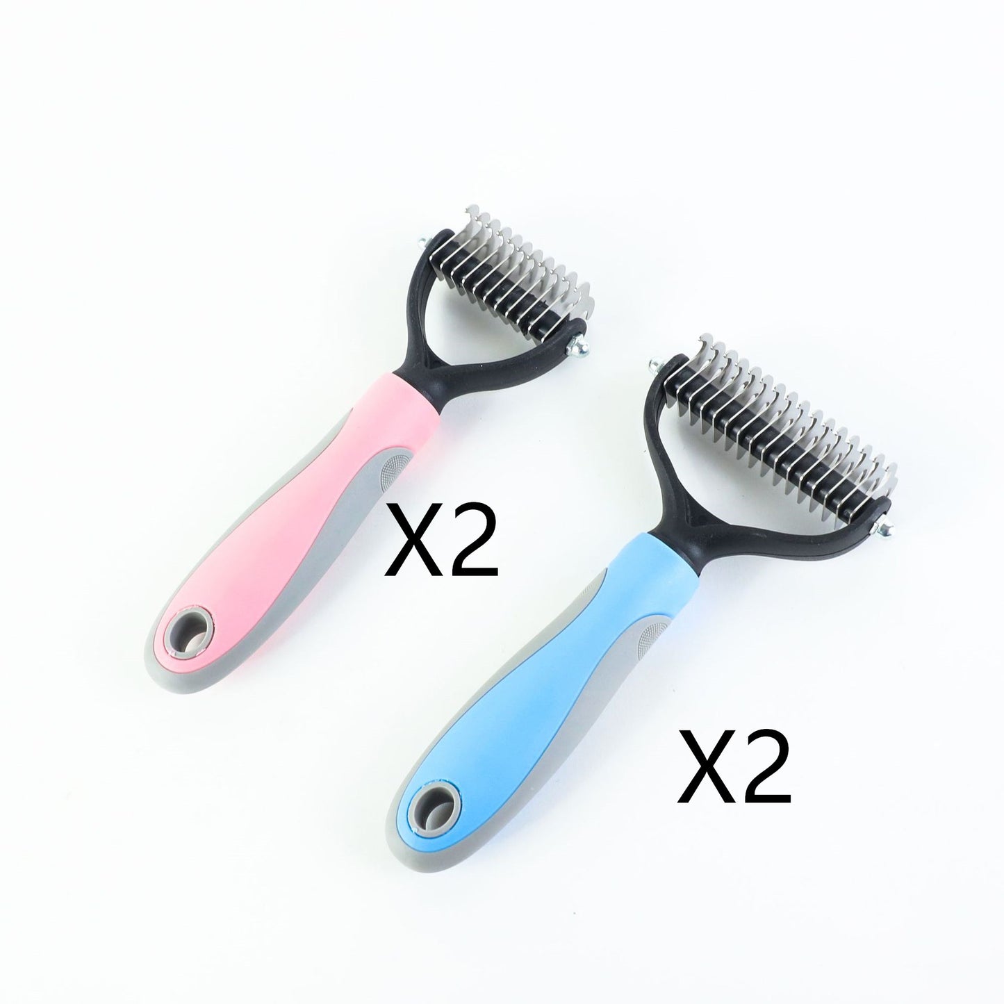 Pet Grooming Brush | Button Hair Removal | Non-Slip | Cats & Dogs