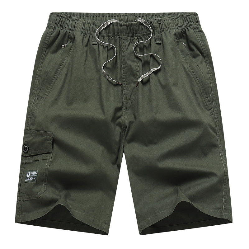 Men's Cotton Casual Work Shorts | Relaxed Fit Drawstring L-5XL
