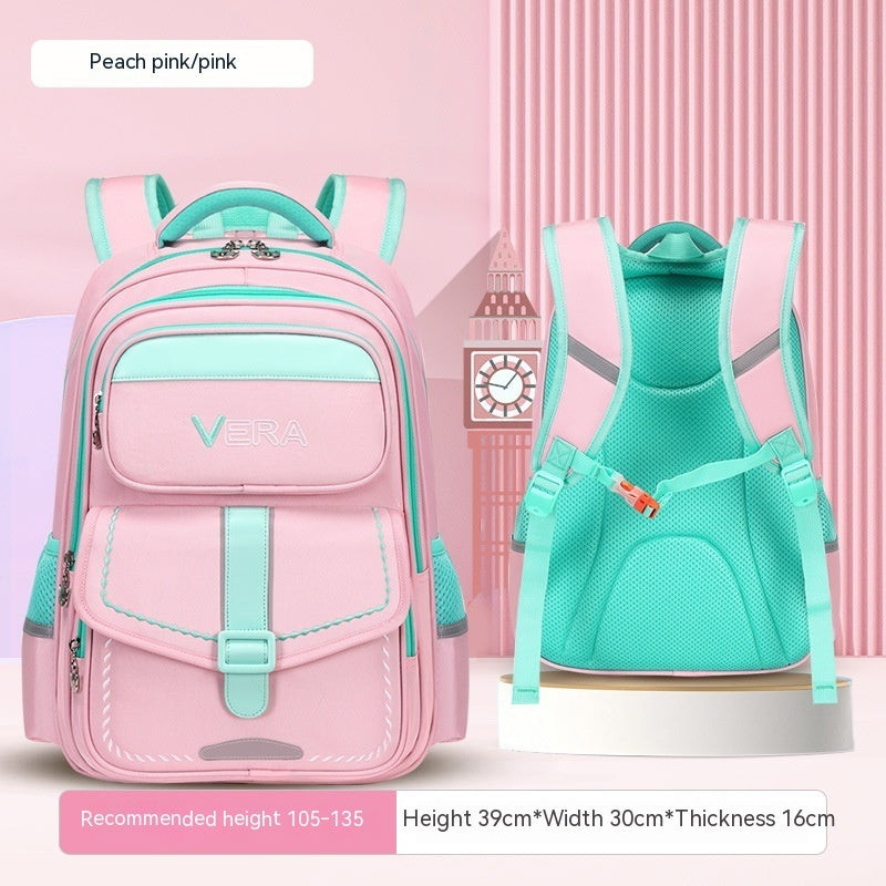 Kids' Spine-Protection Waterproof School Backpack – S & L