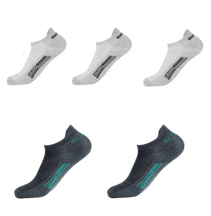 Men's Cotton Ankle Socks – Breathable Mesh Low-Cut Sports Socks