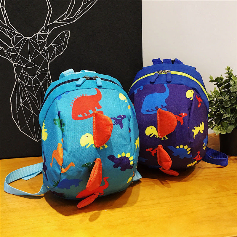 Kids' Dinosaur Cartoon Mini Backpack – Fun Anime Print School Bag