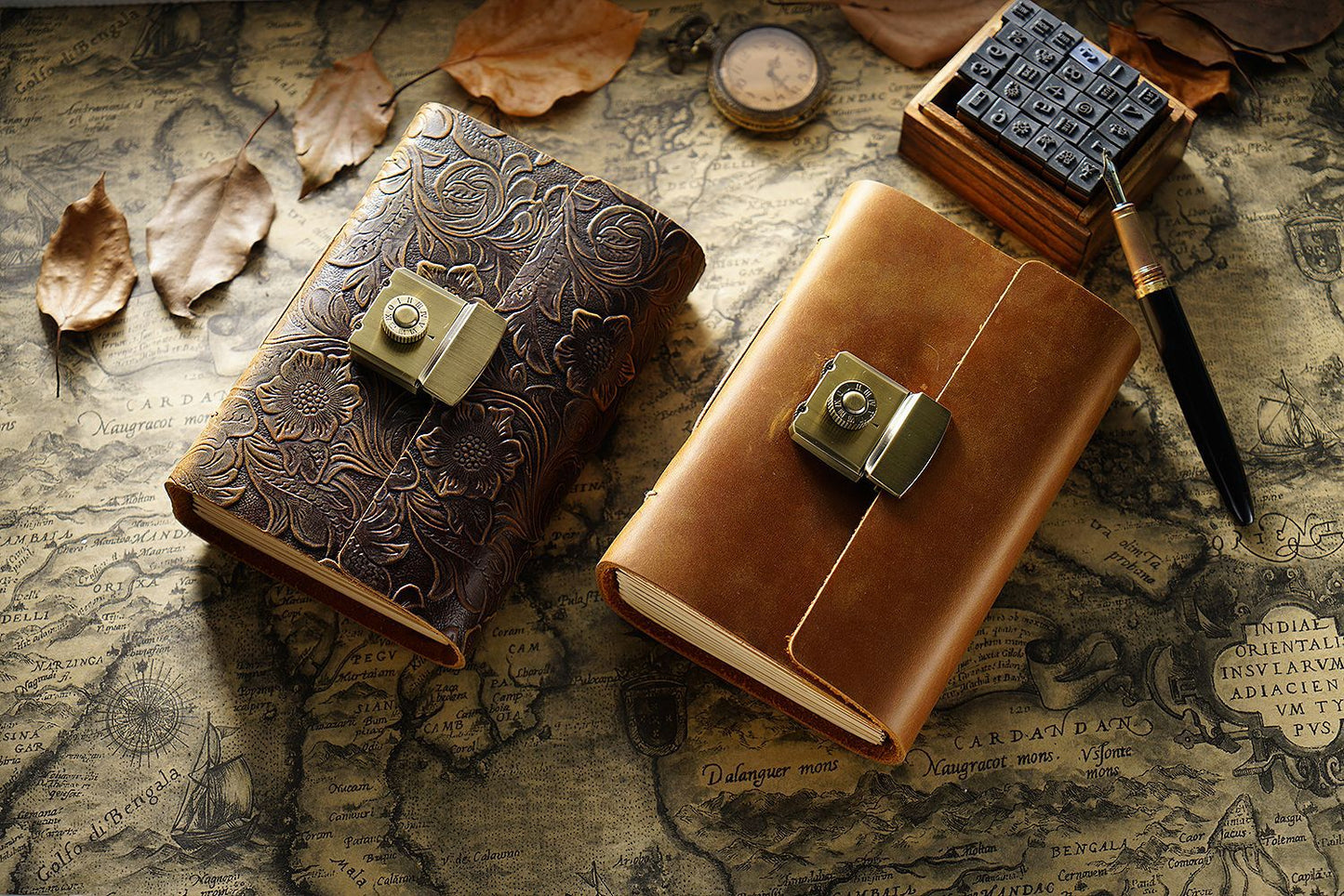 Genuine Cowhide Leather Notebook | Vintage Retro Journal | A5, A6, A7