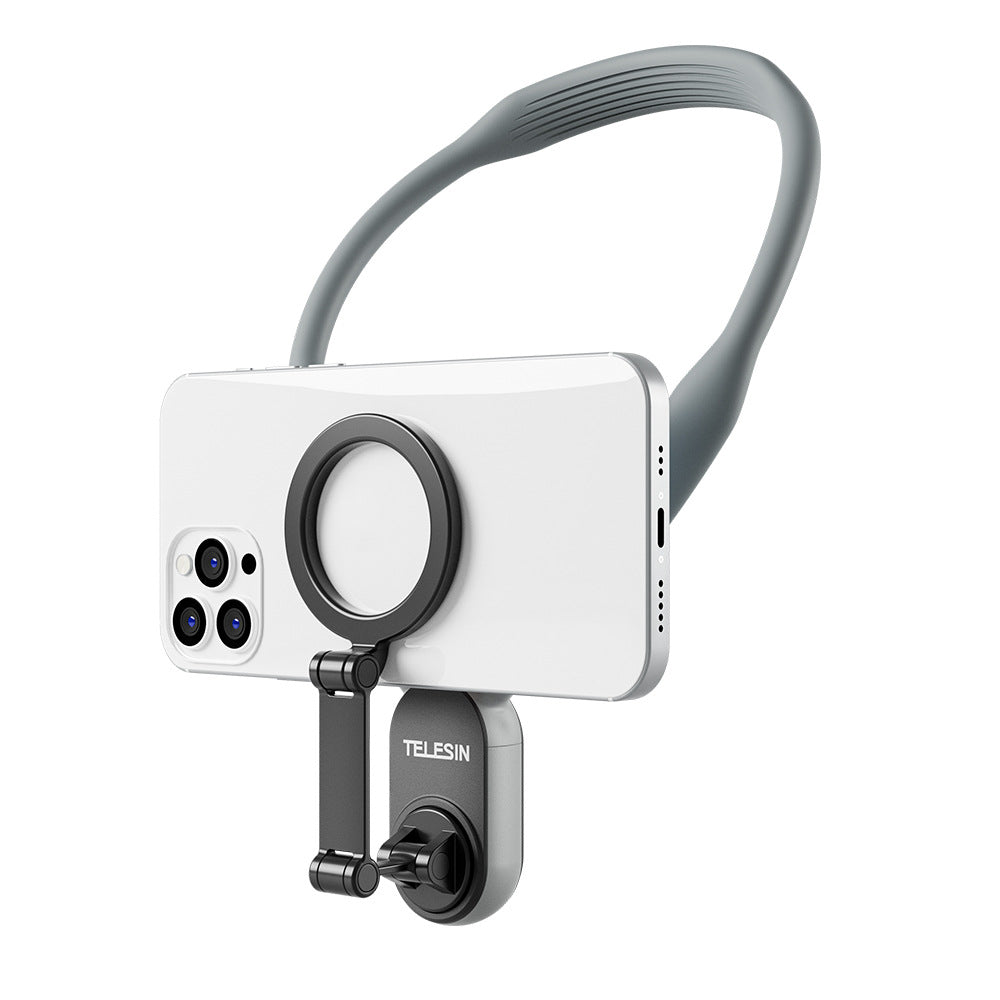 Magnetic Silicone Phone Neck Mount with Quick Release