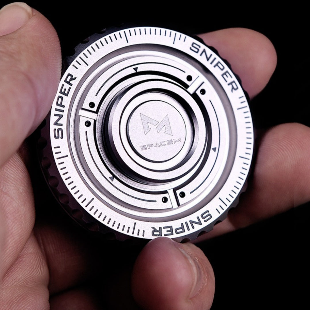 Sniper Stainless Steel Multi-Play Gyro Fidget Toy | Premium EDC Gift