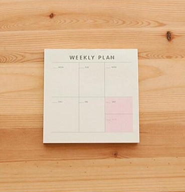 Mini Desk Planner Notepad | Weekly, Monthly & Work | 60 Sheets