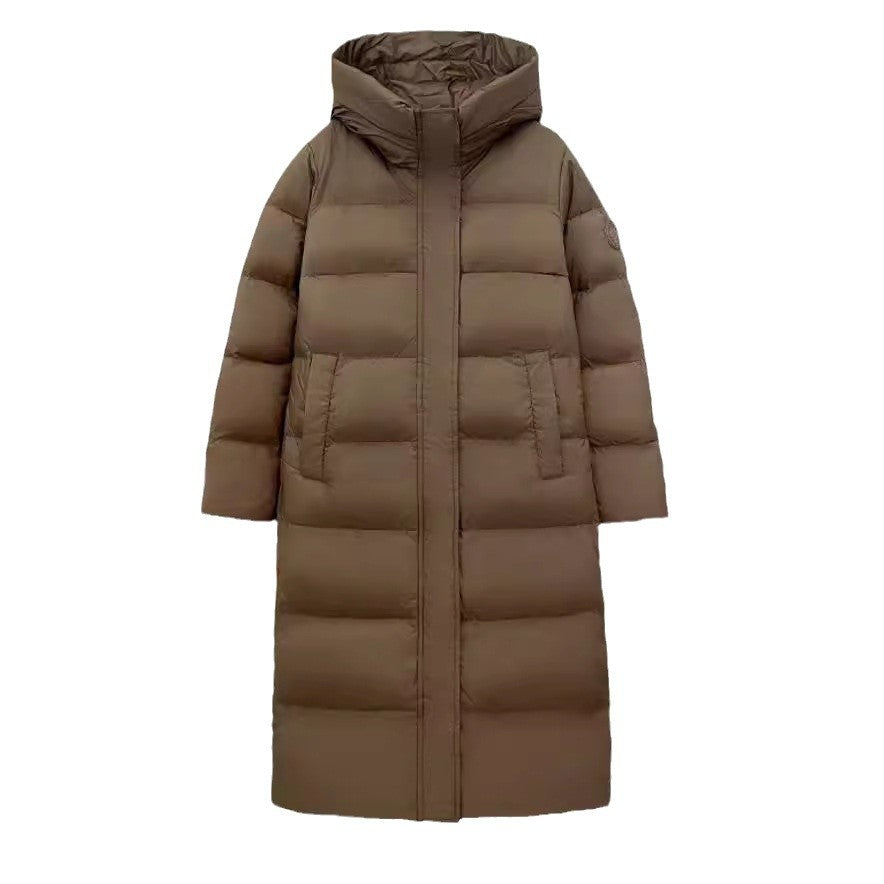 Women's Duck Down Below-the-Knee Puffer Coat – 3 Colours