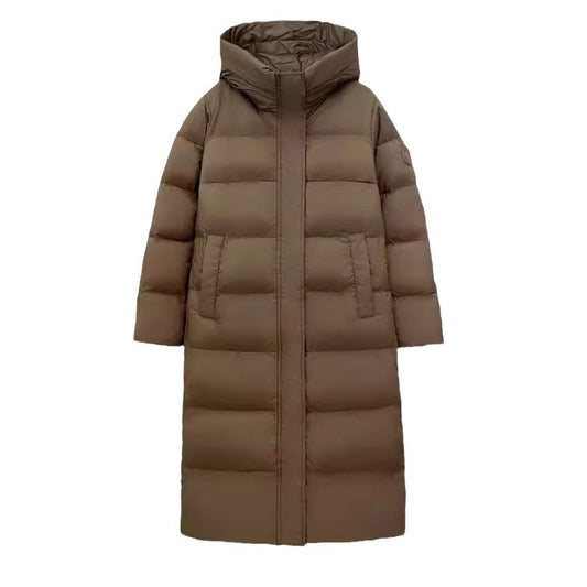 Women's Duck Down Below-the-Knee Puffer Coat – 3 Colours