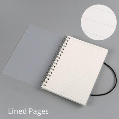 Clear Cover Spiral Notebook | 100gsm Cream Paper | A5 & A6 | 6 Styles