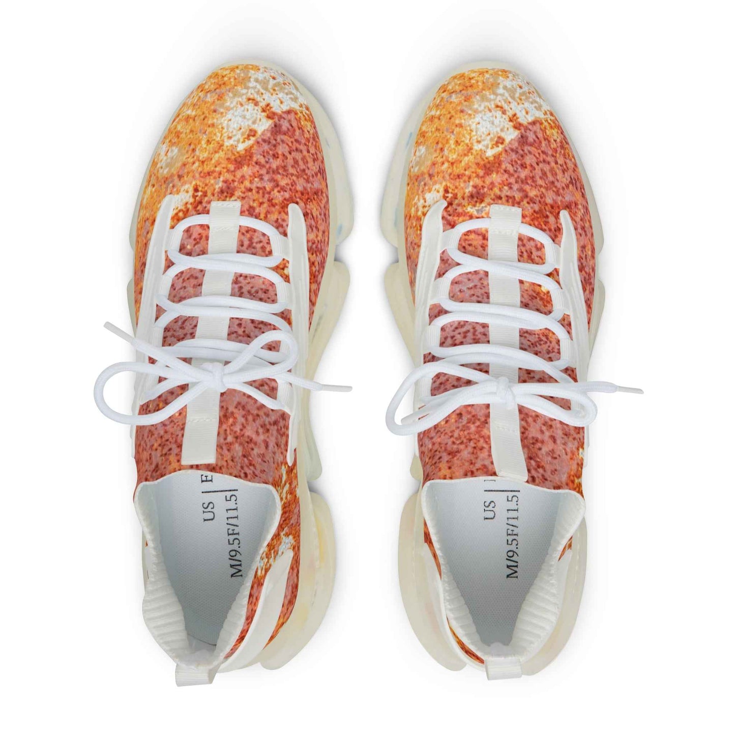 Men's Pizza Print Mesh Sneakers – Novelty Athletic Shoes