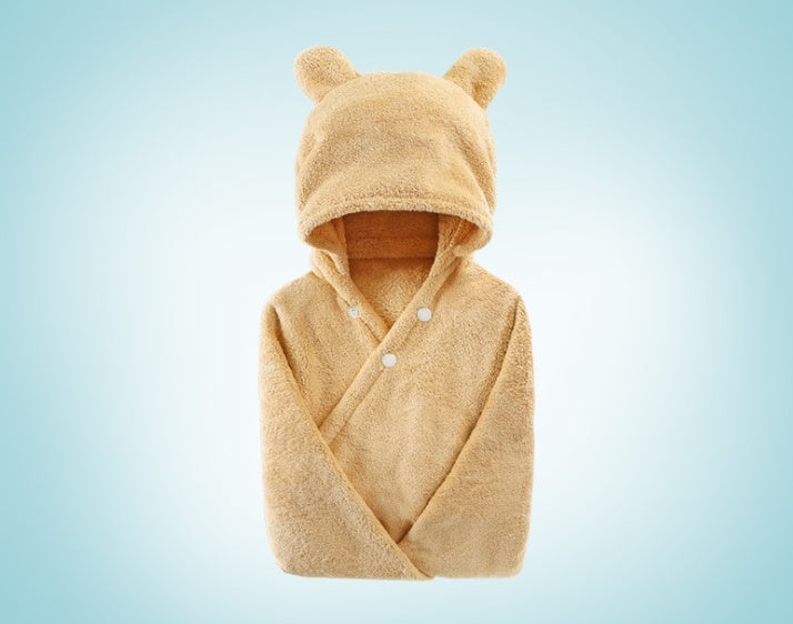 Baby Hooded Bath Towel | Soft Multifunctional Baby Wrap 65x110cm