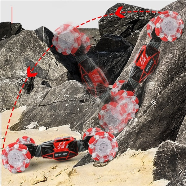 4WD Gesture Control RC Stunt Car – Morphing Off-Road & 8-Way Sideways