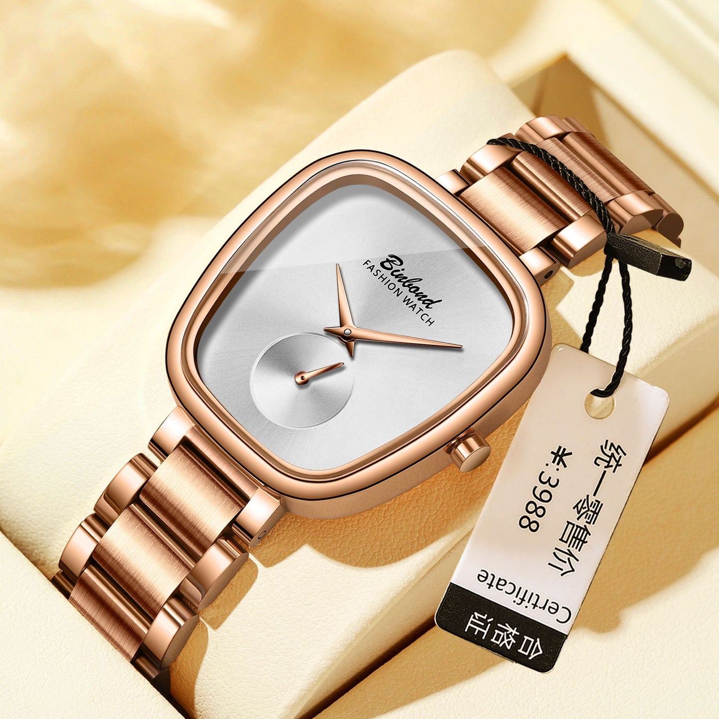 Women's Stainless Steel Quartz Watch | Water Resistant | 34mm