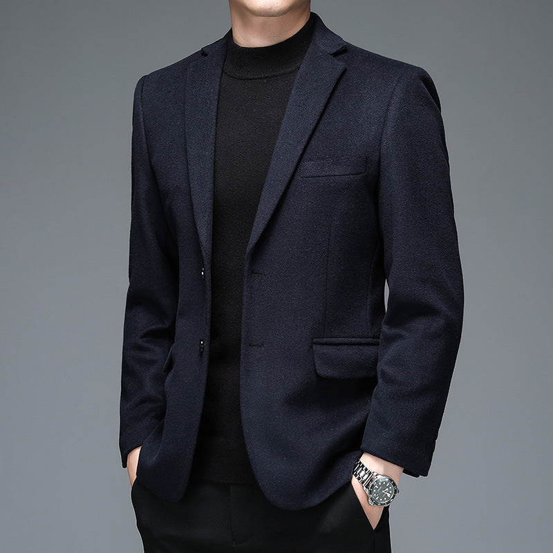 Men's Wool Blend Smart-Casual Coat – Relaxed Fit | 165–190cm
