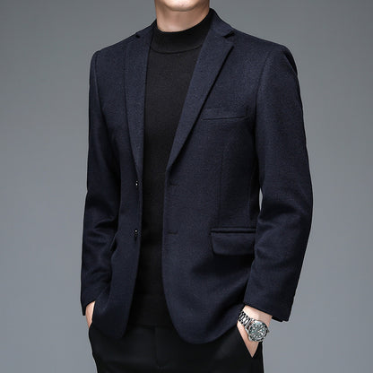 Men's Wool Blend Smart-Casual Coat – Relaxed Fit | 165–190cm