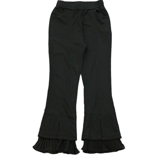 Women's High Waist Mesh Splice Cropped Trousers - Smart Casual