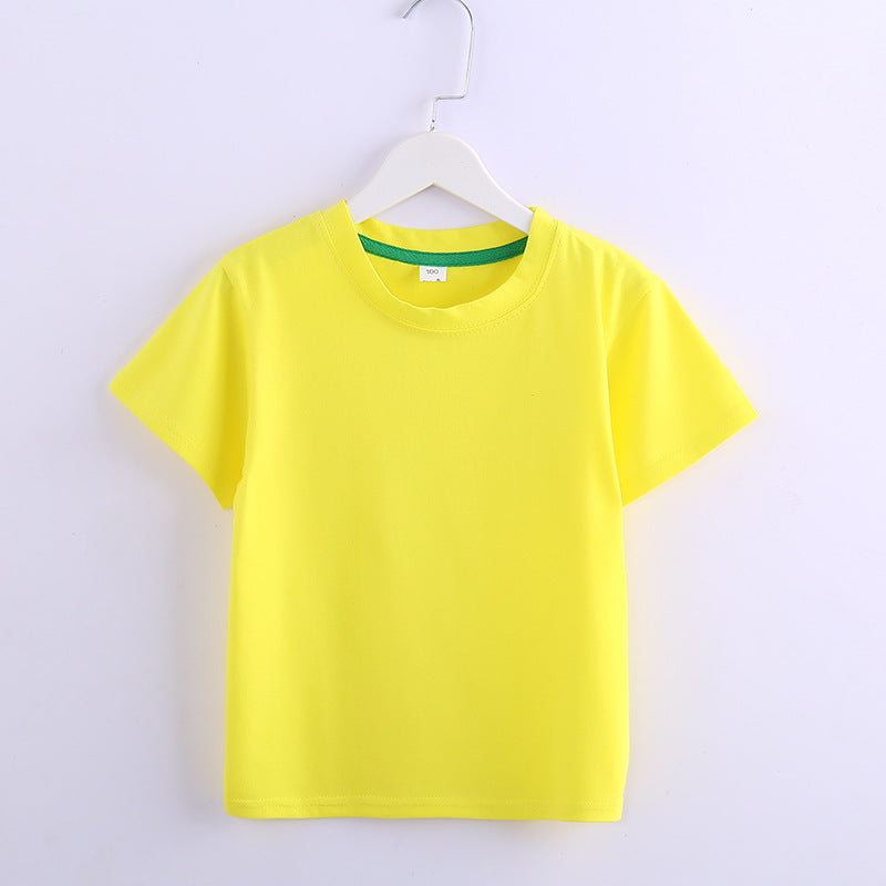 Children's Solid Colour Short Sleeve T-Shirt | 8 Colours