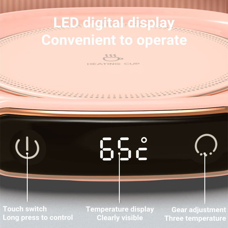 Desktop Mug Warmer Coaster — Smart Heating Pad for Coffee, Tea & Hot Drinks