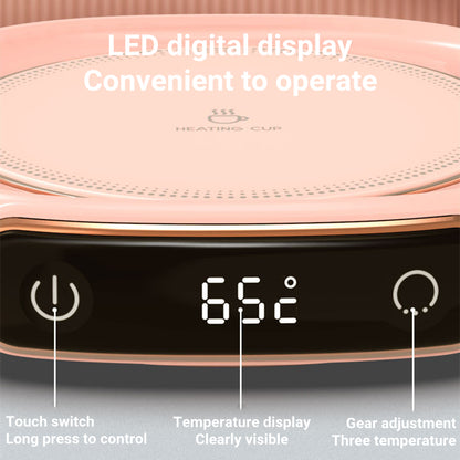 Desktop Mug Warmer Coaster — Smart Heating Pad for Coffee, Tea & Hot Drinks