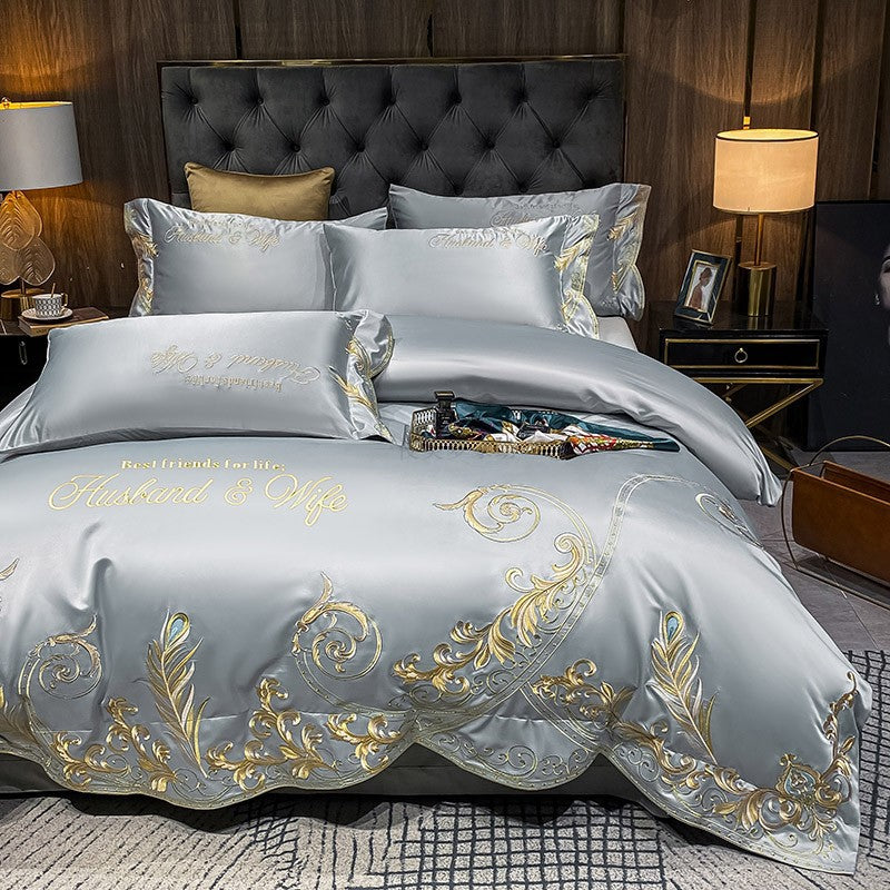Cotton Jacquard Bedding Set | 4 Piece | 14 Colours