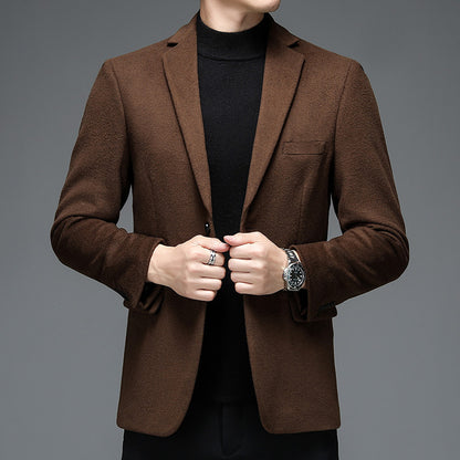 Men's Wool Blend Smart-Casual Coat – Relaxed Fit | 165–190cm