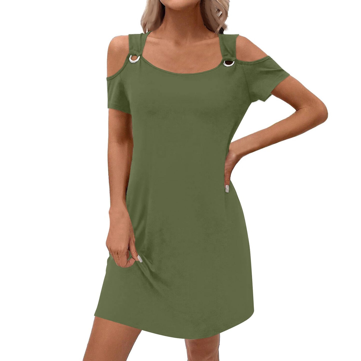 Women's Solid Colour Elegant Midi Skirt
