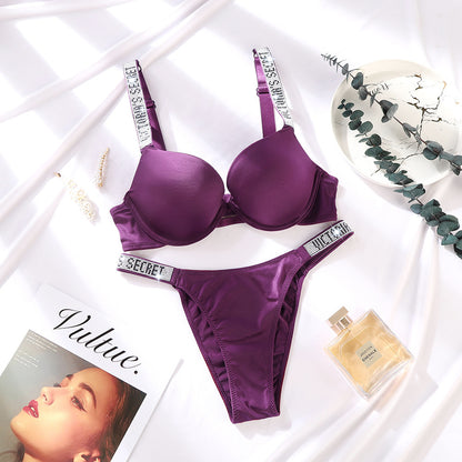 Diamante Embellished Bra and Knicker Set | 11 Colours