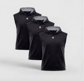 Men's Hooded Sauna Vest 3-Pack | Black | Sizes S–4XL