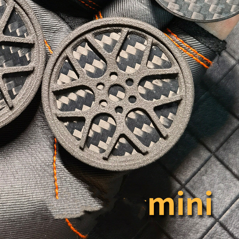 Carbon Fibre Magnetic Push Card Spinning Top Fidget Toy | EDC