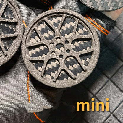 Carbon Fibre Magnetic Push Card Spinning Top Fidget Toy | EDC