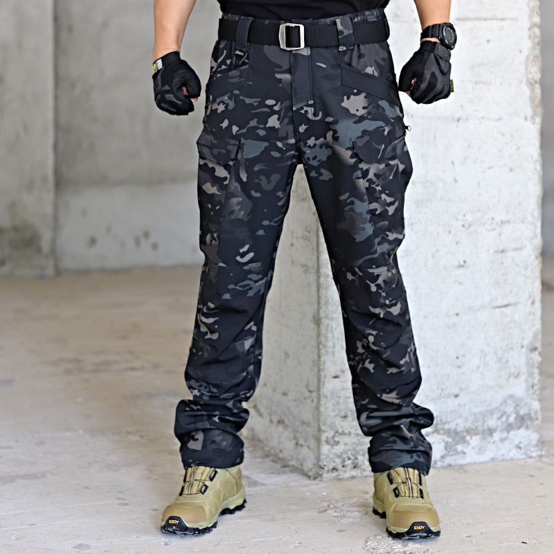 Men's Fleece-Lined Tactical Soft Shell Trousers | Waterproof Winter Pants