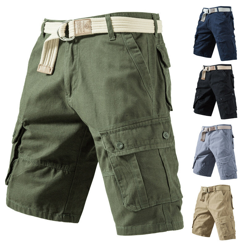 Men's Loose Cargo Shorts with Pockets