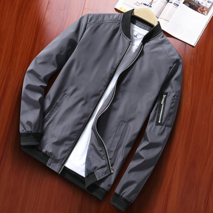 Men's Slim-Fit Bomber Jacket | Lightweight Spring Autumn Coat S–3XL