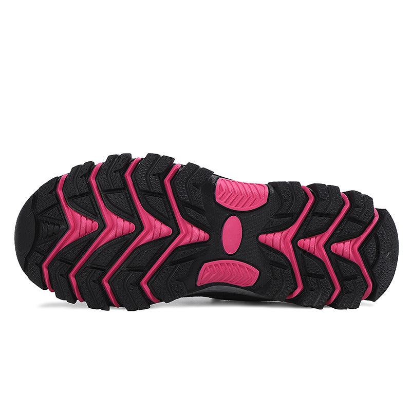 Breathable PU Mesh Low-Top Hiking Trainers - PHYLON Midsole Lace-Up