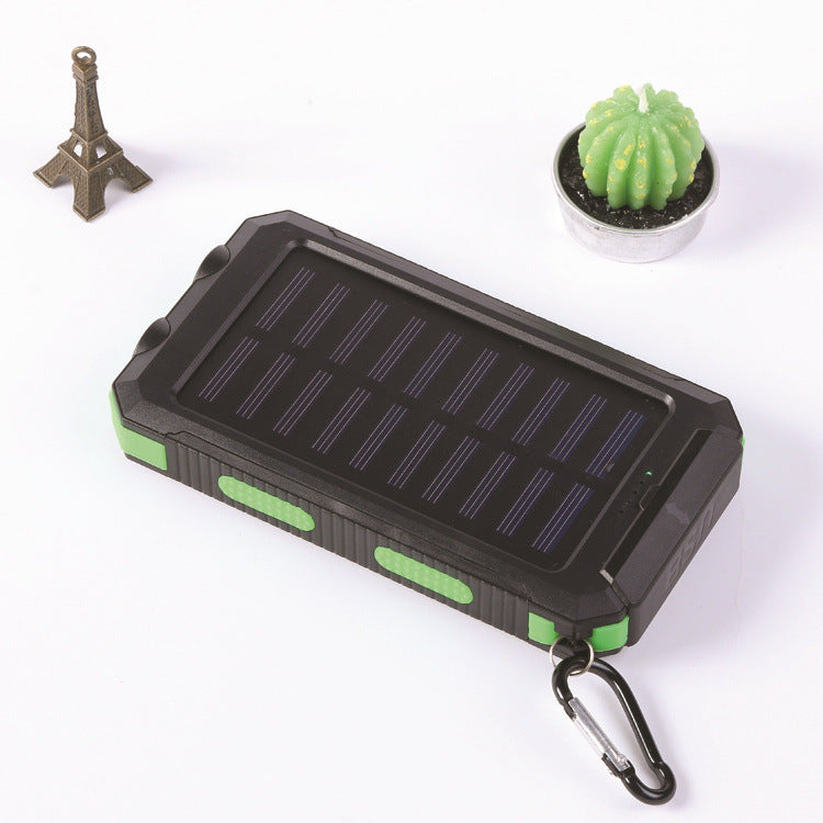 Waterproof Solar Power Bank with Compass – Rugged Outdoor Charging 5 Colours