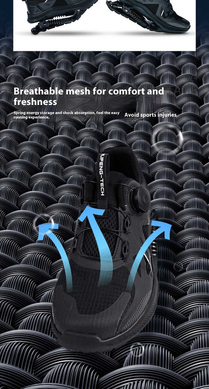 Black Mesh Mid-Top Running Trainers | EU 35–45 | Unisex