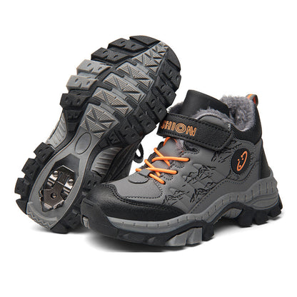 Children's Faux Leather Hiking Shoes – EU 30–40
