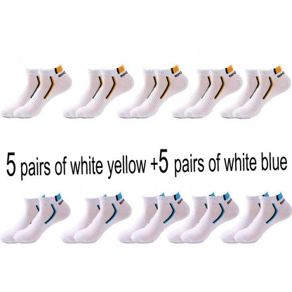 Men’s Cotton Moisture-Wicking Sports Socks – Single & 5-Pair Packs