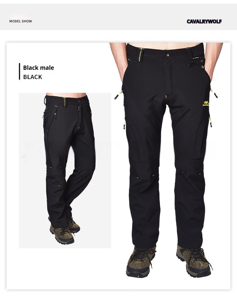 Waterproof Fleece-Lined Outdoor Trousers | Hiking & Climbing Pants