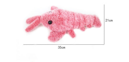Electric Jumping Shrimp Cat Toy | USB Rechargeable Motion-Activated Plush