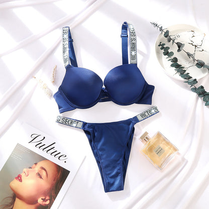 Diamante Embellished Bra and Knicker Set | 11 Colours