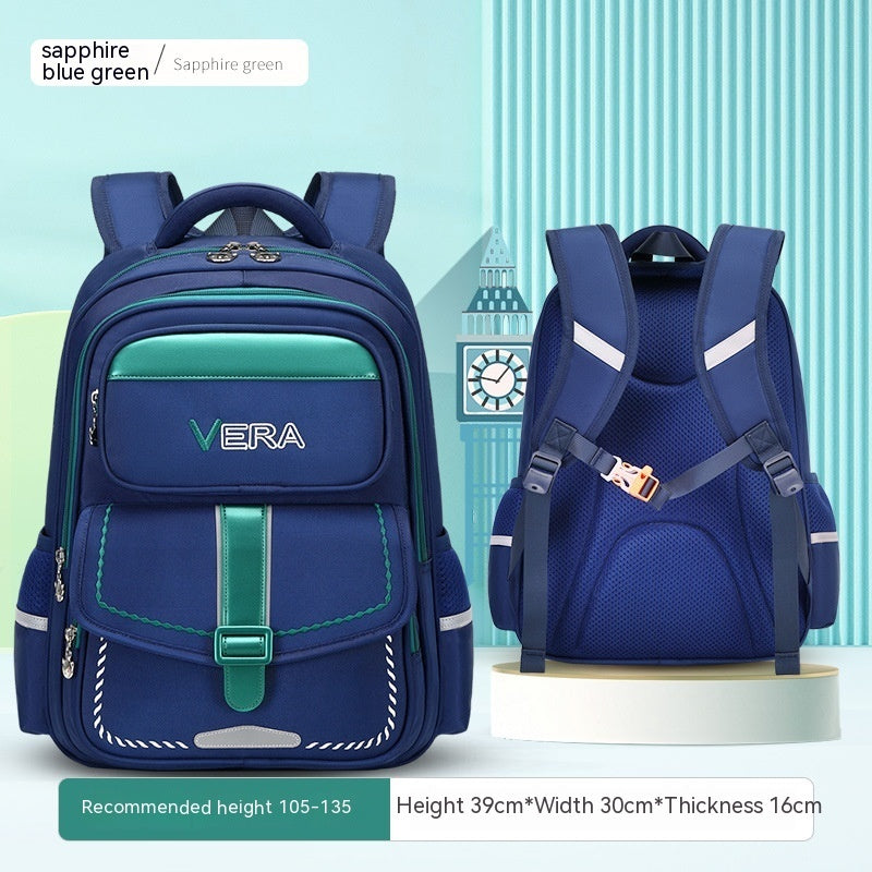 Kids' Spine-Protection Waterproof School Backpack – S & L