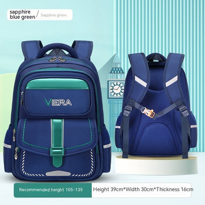 Kids' Spine-Protection Waterproof School Backpack – S & L