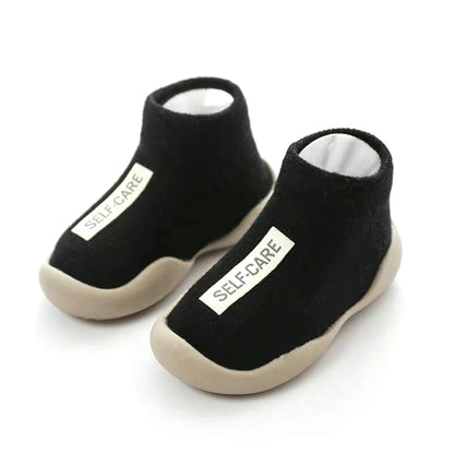 Baby & Toddler Soft-Sole Non-Slip Indoor Shoes | Breathable Cotton Letter Print Shoes