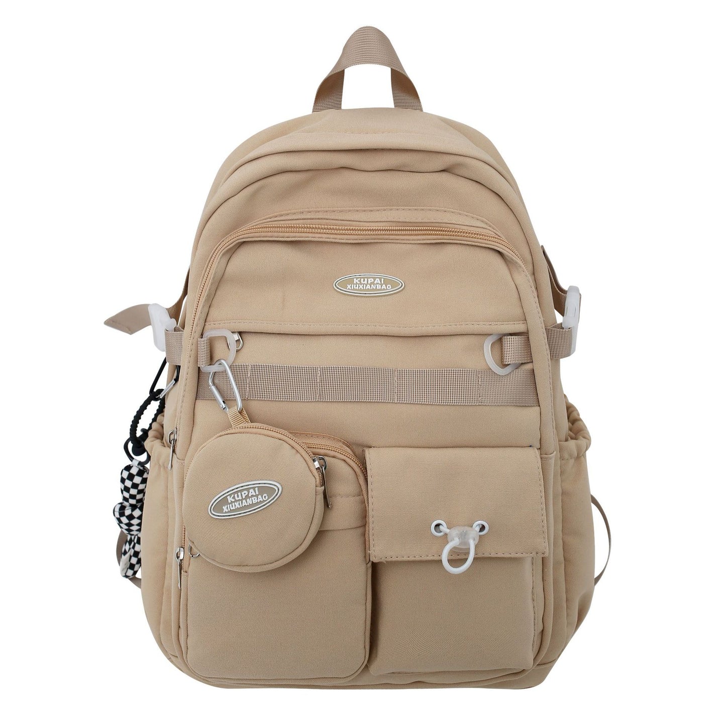 Unisex College Backpack – 36–55L Waterproof Nylon Laptop Bag