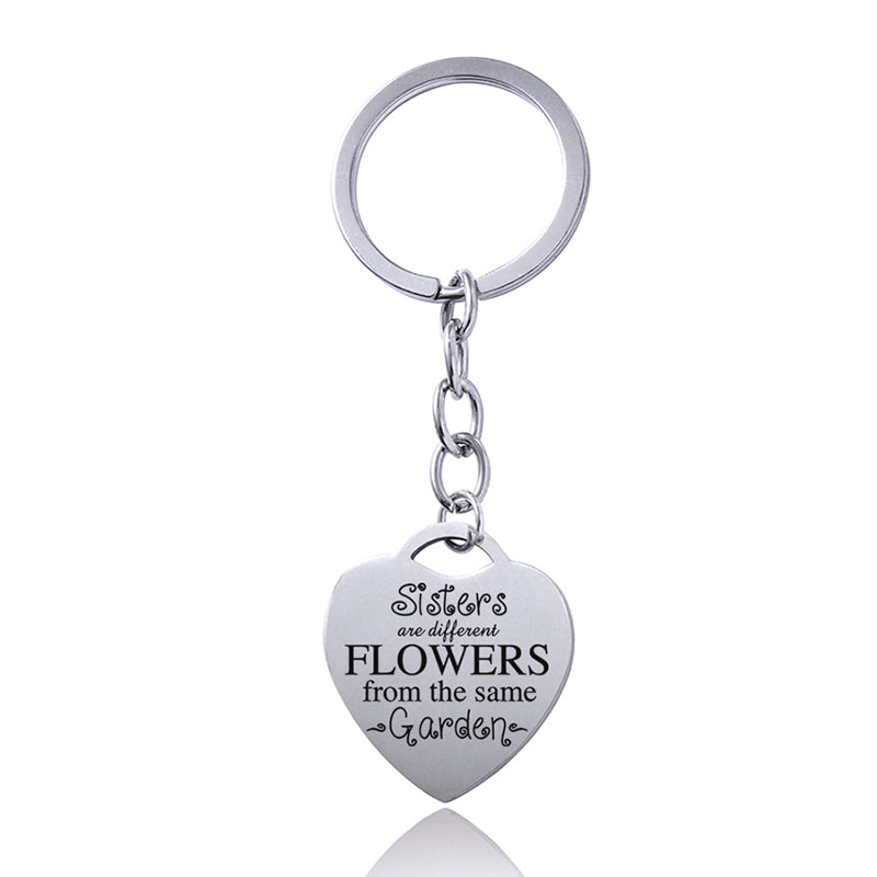 Heart Sisters & Best Friends Keychain | Stainless Steel | JP Collections