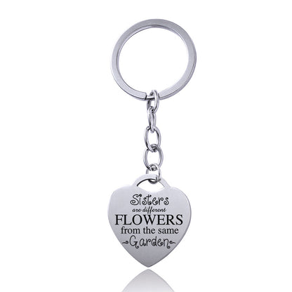 Heart Sisters & Best Friends Keychain | Stainless Steel | JP Collections